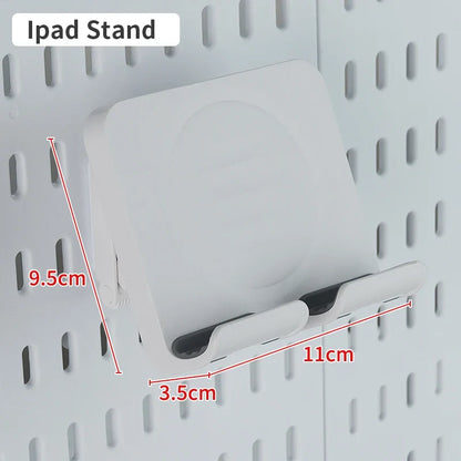 Desktop Organizer with Pegboard Design - Simple Setup, No Drilling Required