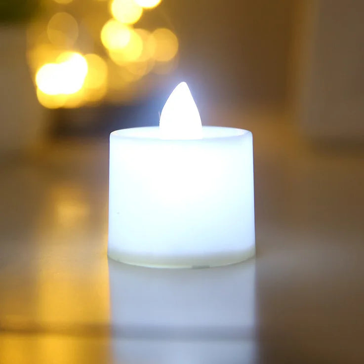 Unscented LED Tea Light Candles Without Flame