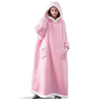 Cozy Fleece Hoodie Blanket in Extra Large Size for Warm Comfort