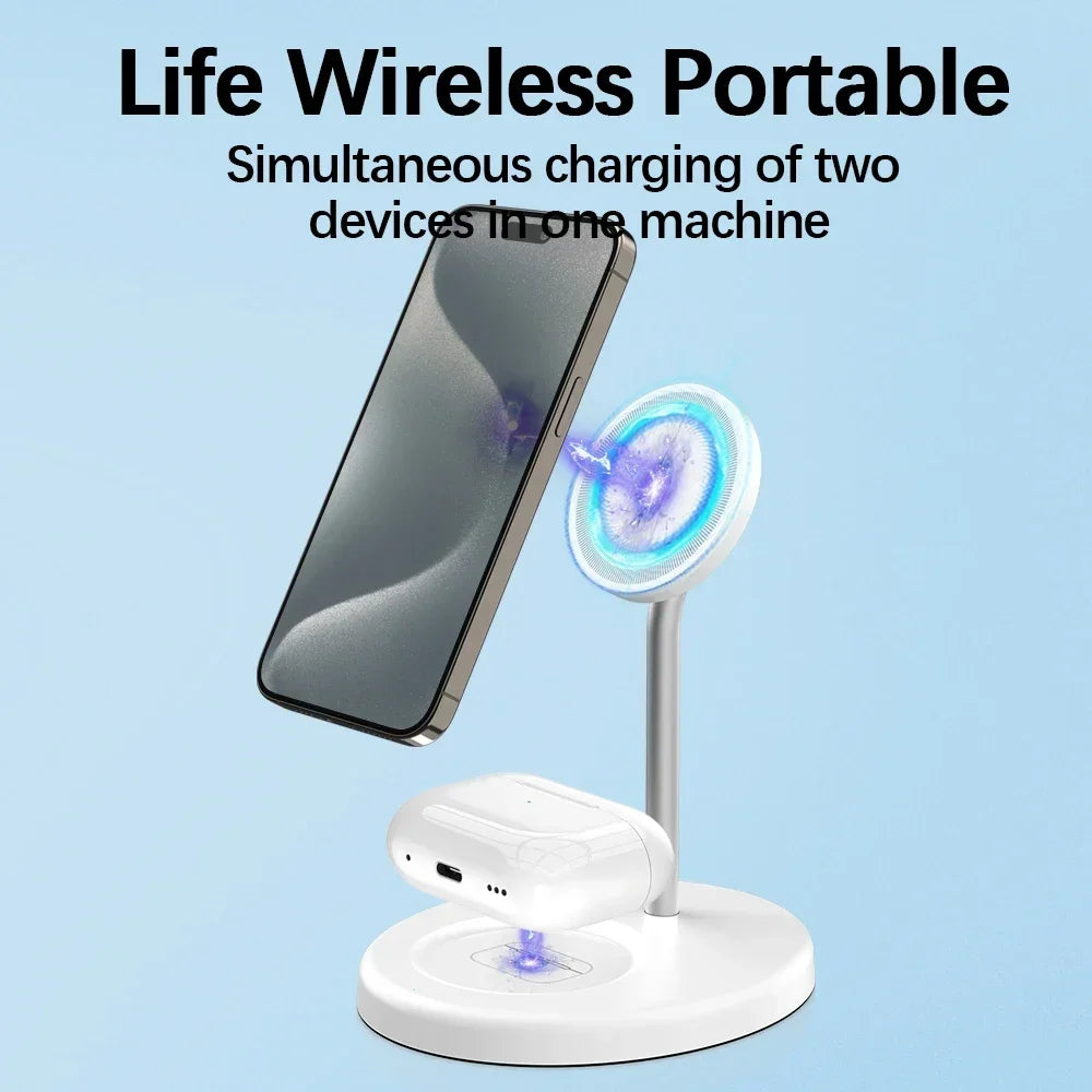 Dual Magnetic Wireless Charger Station