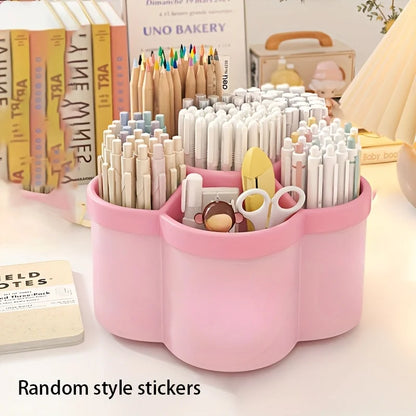 Desktop Pen Organizer with 360-Degree Rotation
