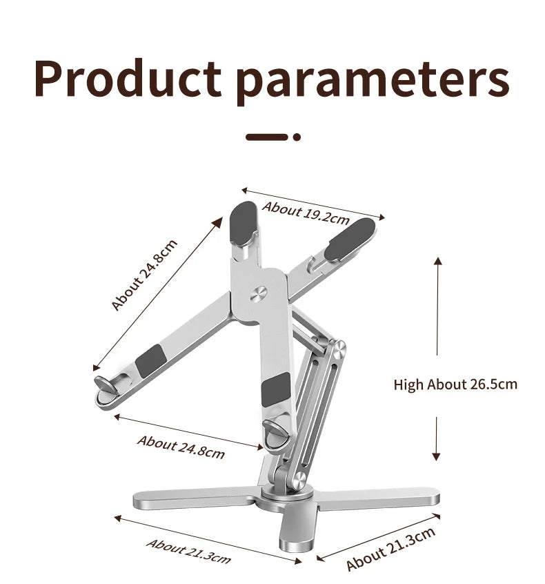 Aluminum Laptop Stand with 360-Degree Adjustable Angles
