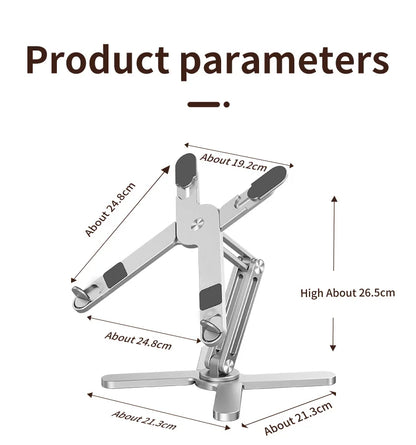 Aluminum Laptop Stand with 360-Degree Adjustable Angles