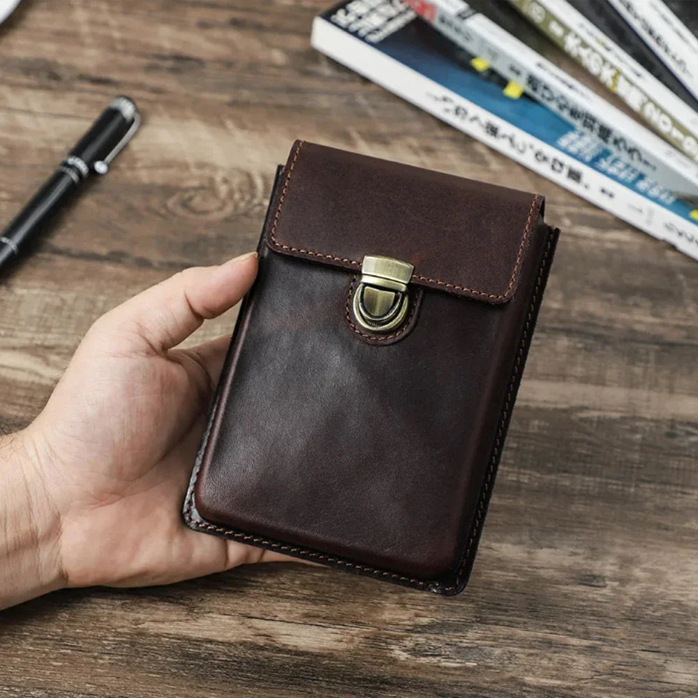 Leather Pen Holder – Handcrafted Cowhide Design