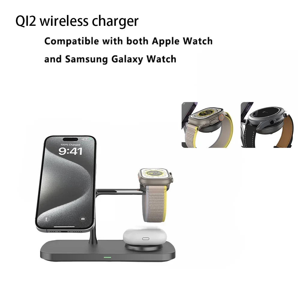 3-in-1 Magnetic Wireless Charger Station for Devices