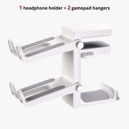 Headphone Stand with Dual Controller Holder