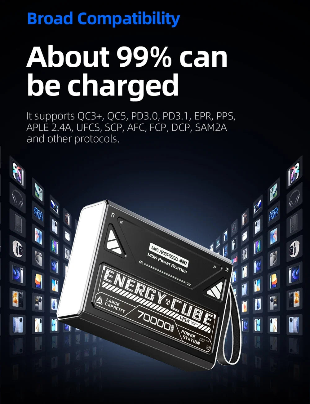 140W Portable Power Bank for Laptops