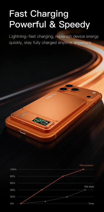 Portable Slim Power Bank with Magnetic Charging Feature
