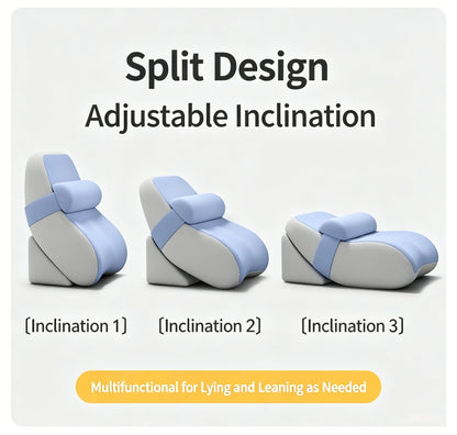 Extra Large Back Support Wedge Pillow with Ergonomic Design