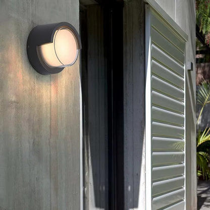 Solar-Powered Wall Light with Motion Detection for Outdoor Safety