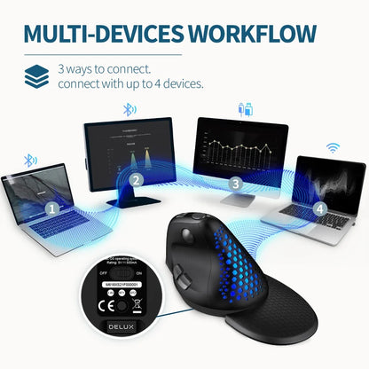 Vertical Ergonomic Mouse M618XSD - Comfort Design