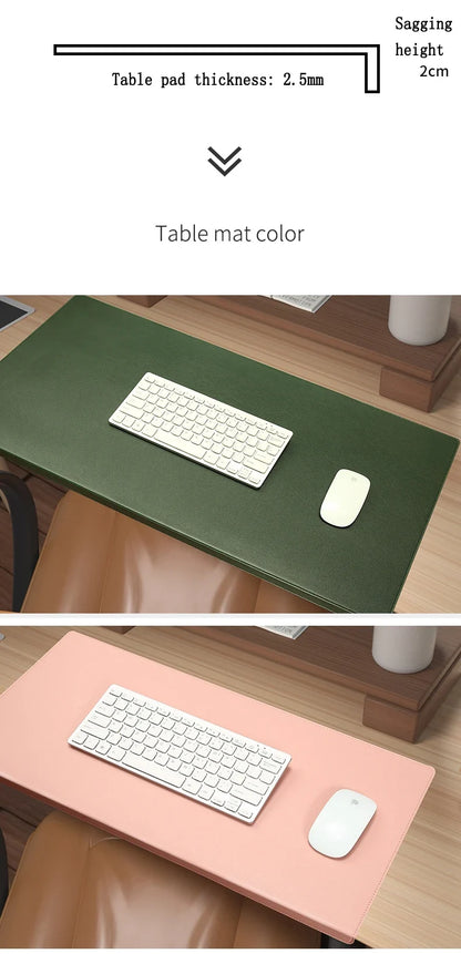Wrist Support Desk Mat in PU Leather