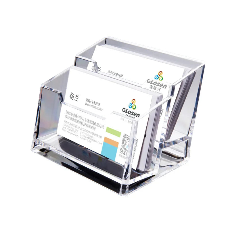 Acrylic Holder for Business Cards – Clear Display Stand
