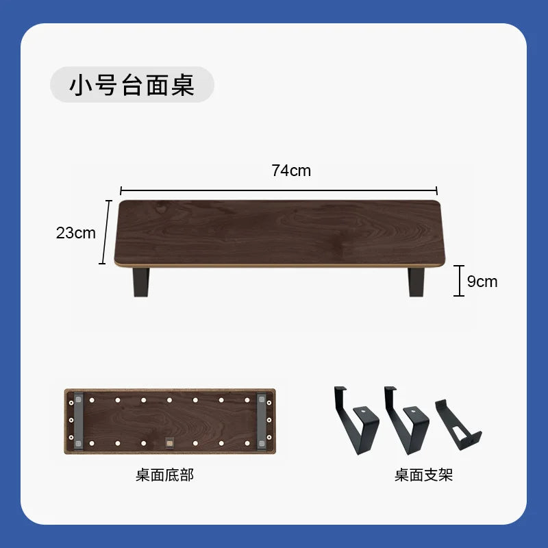 Desk Riser with Integrated Cable Organization System