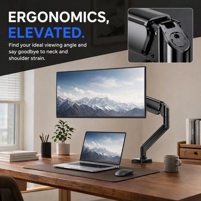Gas Spring Monitor Arm for Adjustable Screen Positioning