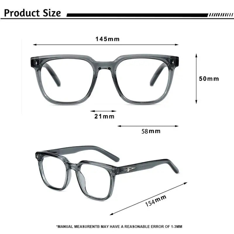Square Glasses with Blue Light Protection