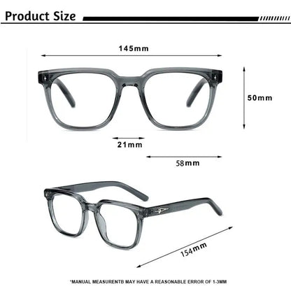 Square Glasses with Blue Light Protection