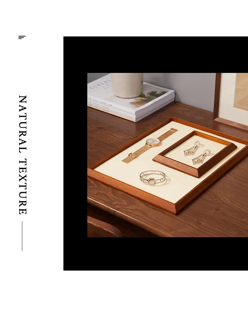 Elegant Wooden Tray for Bracelet Storage and Organization