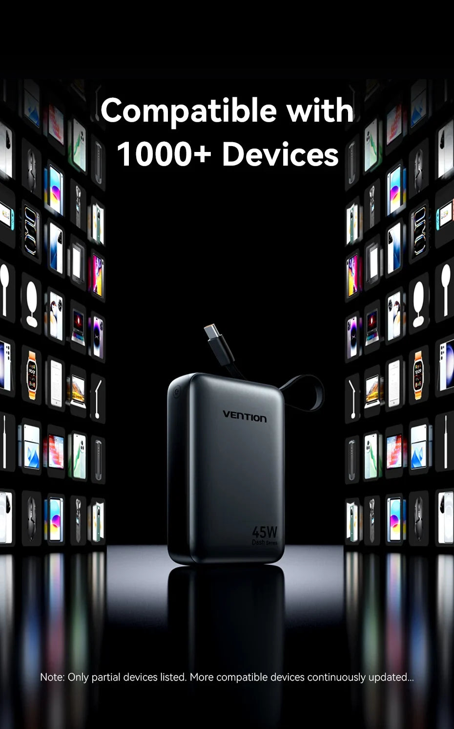 Power Bank with 45W Quick Charge Capability