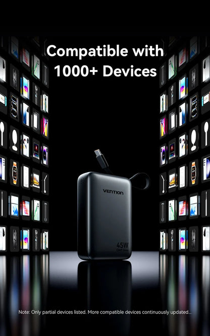 Power Bank with 45W Quick Charge Capability