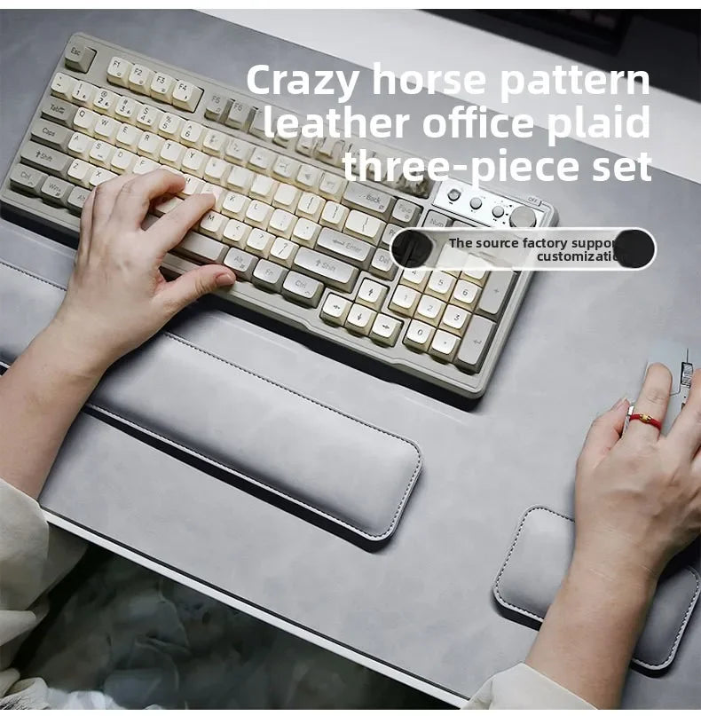 Waterproof PU Desk Mat Set for Stylish Office Spaces