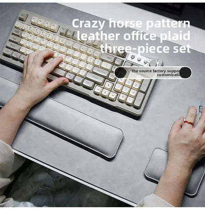 Waterproof PU Desk Mat Set for Stylish Office Spaces