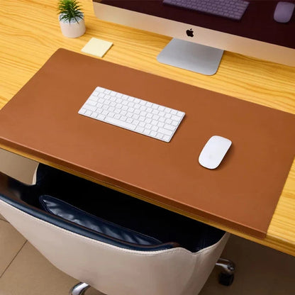 Wrist Support Desk Mat in PU Leather