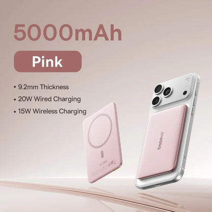 5K MagSafe Power Bank - Slim Portable Charger