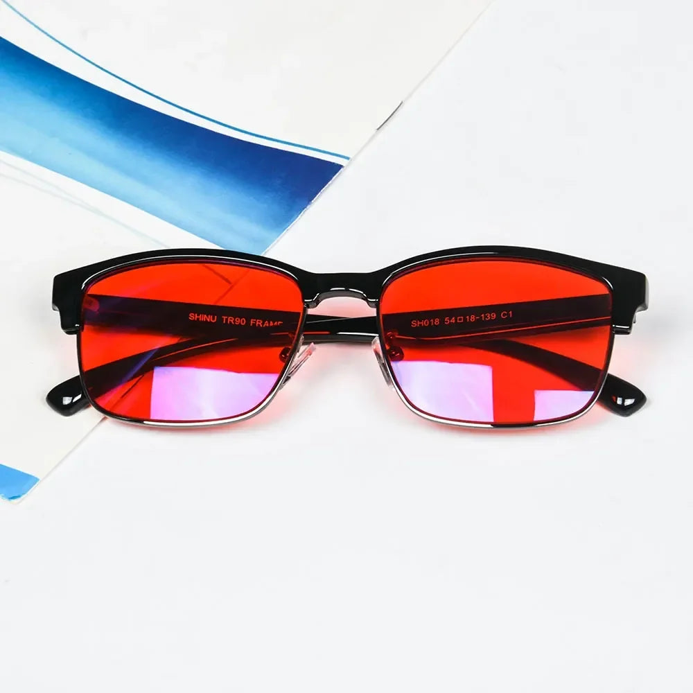 Red Lens Sleep Glasses for Better Rest