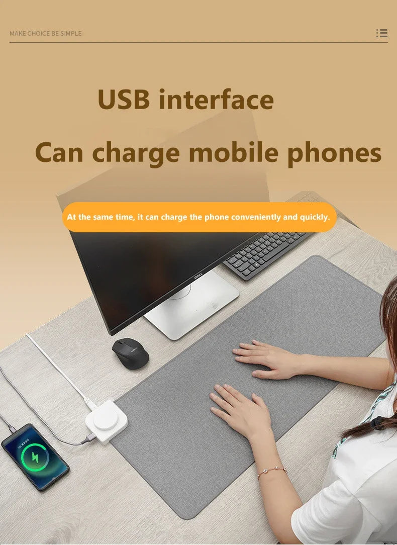 Comfortable and Warm Heated Mouse Pad for Enhanced Productivity