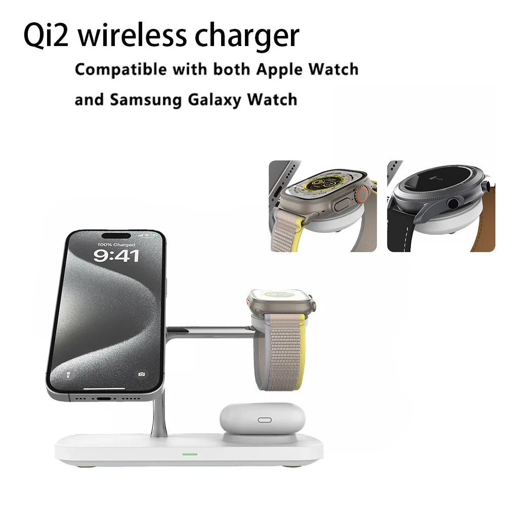 3-in-1 Magnetic Wireless Charger Station for Devices