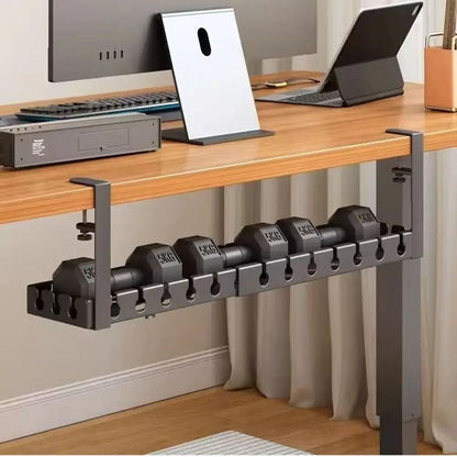 Adjustable Cable Organizer Tray for Under-Desk Use