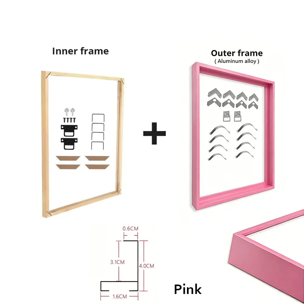 Canvas Frame Kit with Metal and Wooden Elements