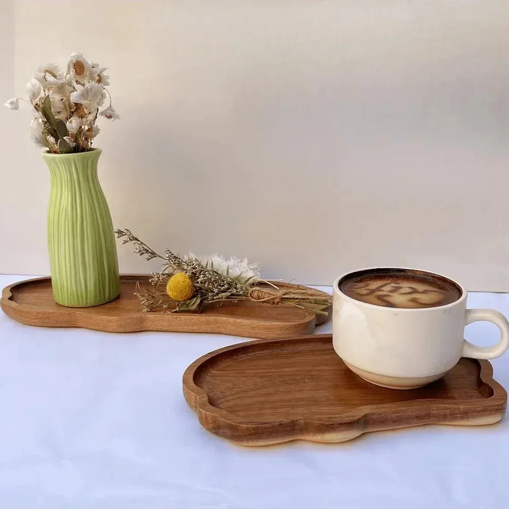 Wooden Tray for Bathroom Sink in Acacia Finish