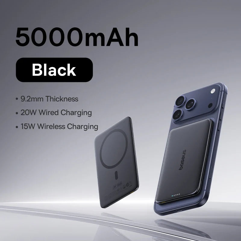 5K MagSafe Power Bank - Slim Portable Charger