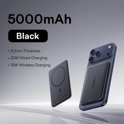 5K MagSafe Power Bank - Slim Portable Charger