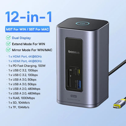 11-in-1 Multi-Port Docking Station