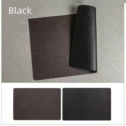 Stylish & Practical Reversible Faux Leather Placemats