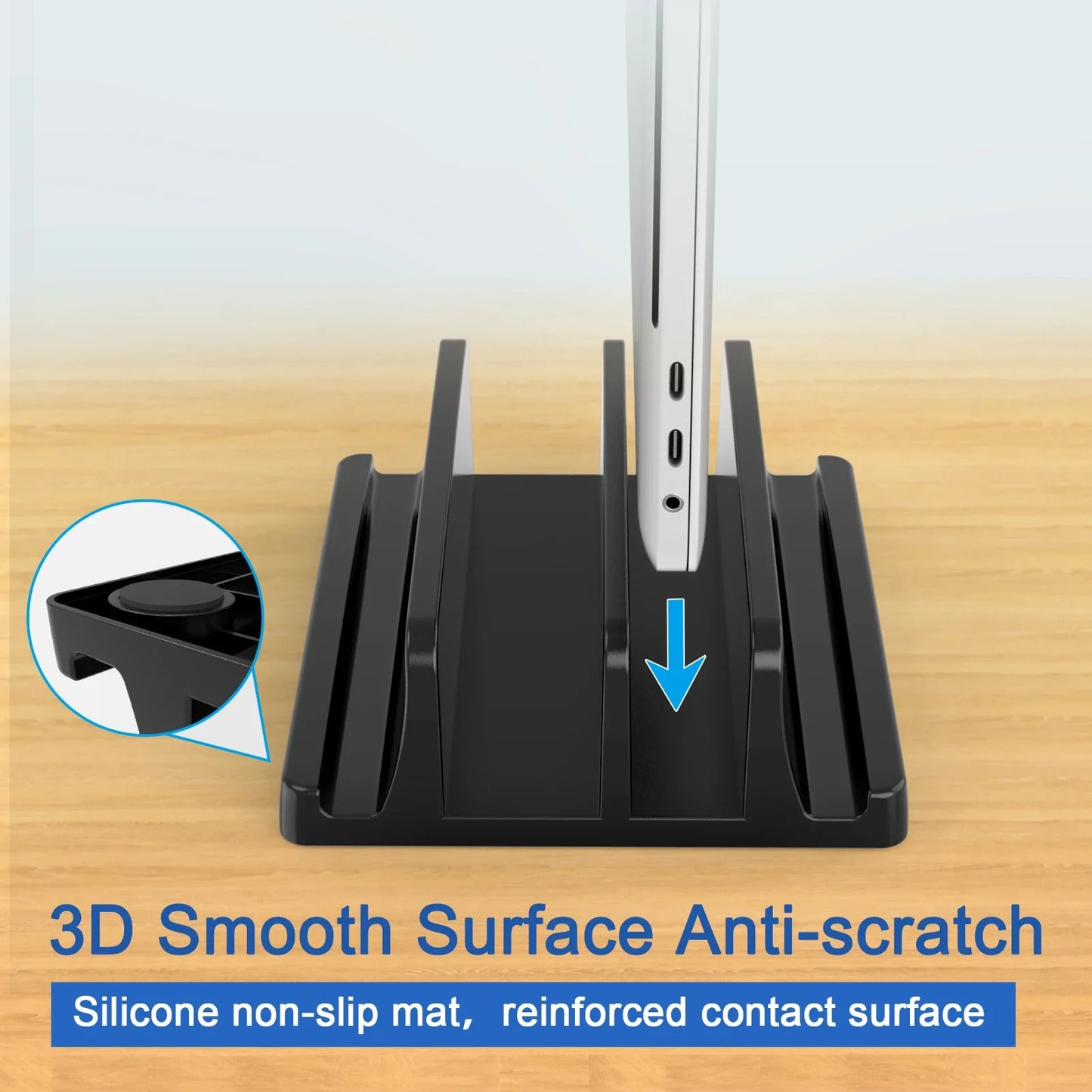 Vertical Laptop Stand with Dual Slots