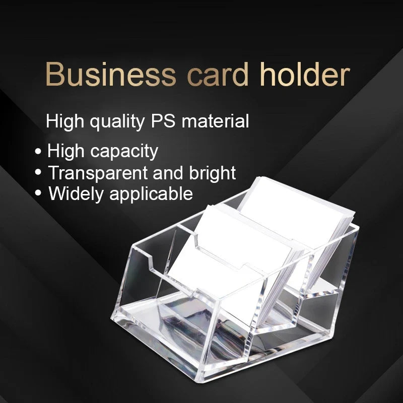 Acrylic Holder for Business Cards – Clear Display Stand