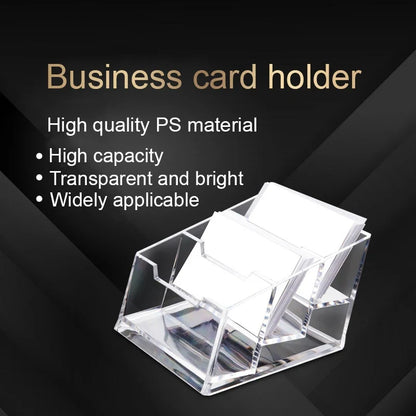 Acrylic Holder for Business Cards – Clear Display Stand