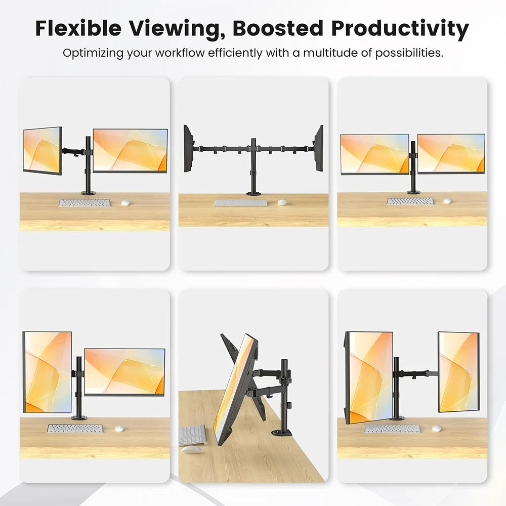 Dual Monitor Mounting Arm for Enhanced Workspace