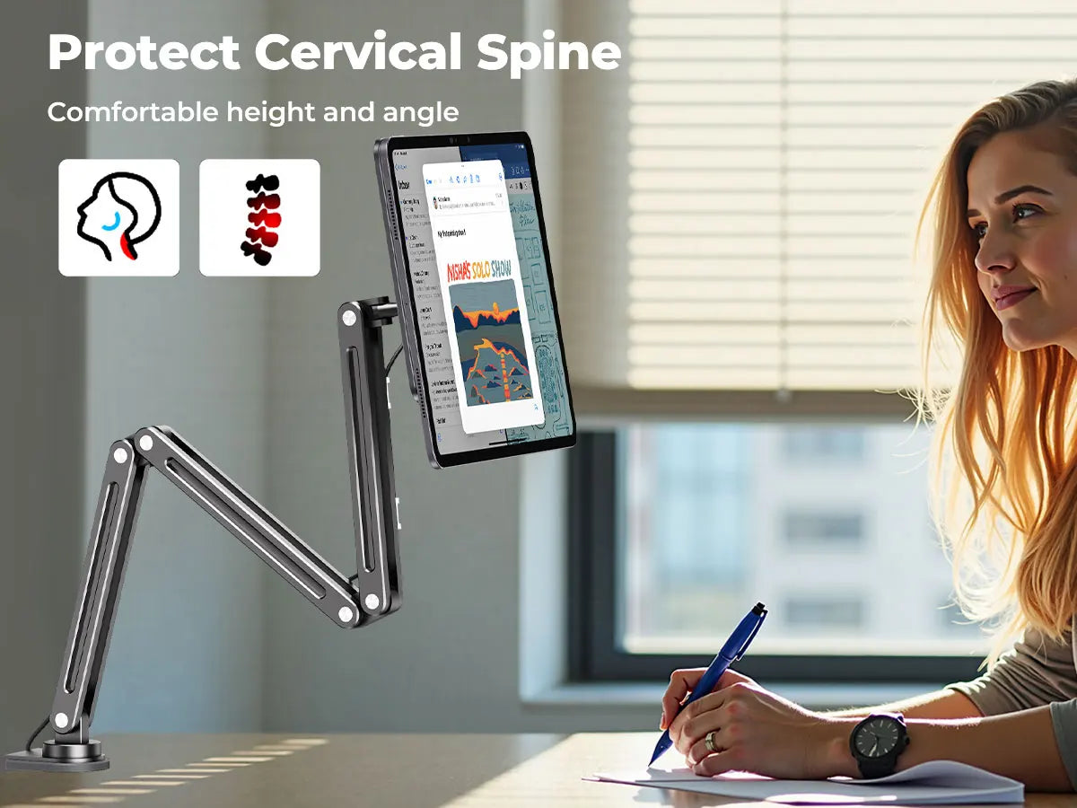 Magnetic Charging Stand and Desk Mount for iPad