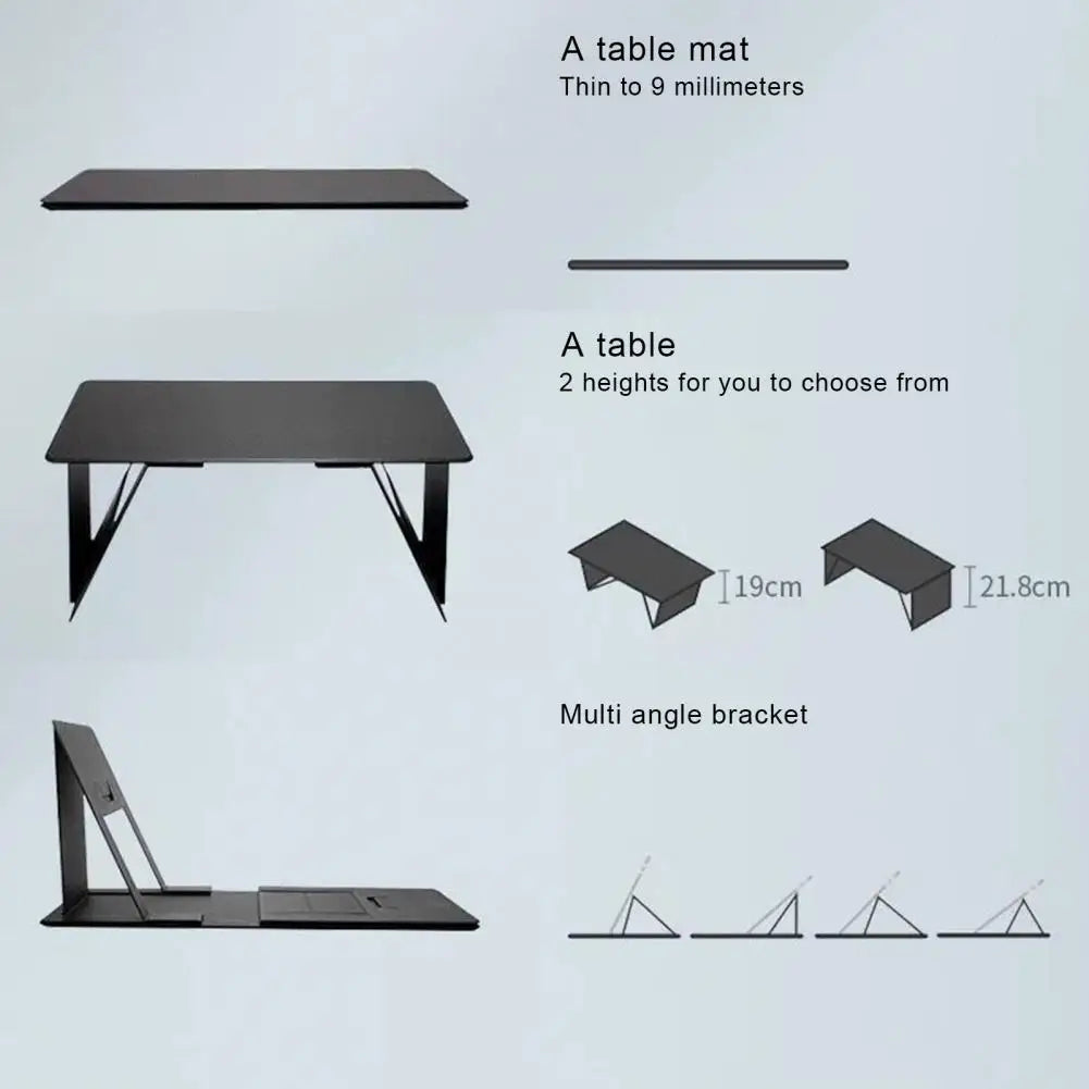 Adjustable Foldable Desk Stand for Laptops - 6 Functions