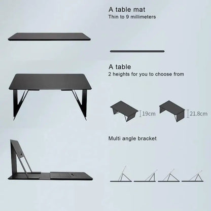 Adjustable Foldable Desk Stand for Laptops - 6 Functions