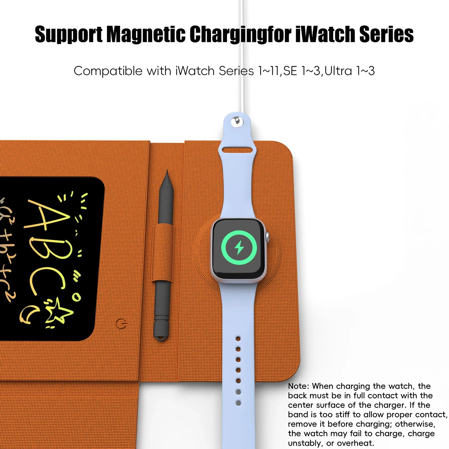 Writing Tablet and Foldable Mouse Pad with Charging Feature