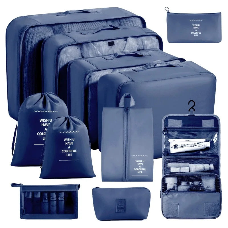 Set of Storage Cubes for Travel Packing