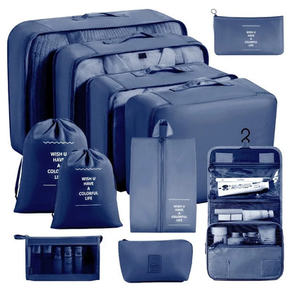 Set of Storage Cubes for Travel Packing