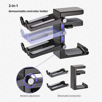 Headphone Stand with Dual Controller Holder