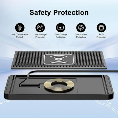 Fast Charging Pad for Cars with Anti-Slip Design